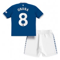 Everton Amadou Onana #8 Hjemmedraktsett Barn 2023-24 Kortermet (+ Korte bukser)